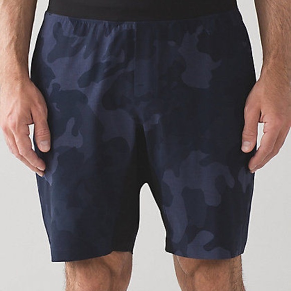 Lululemon T.H.E. Short 9" Blue Camo Linerless - M - Picture 6 of 6